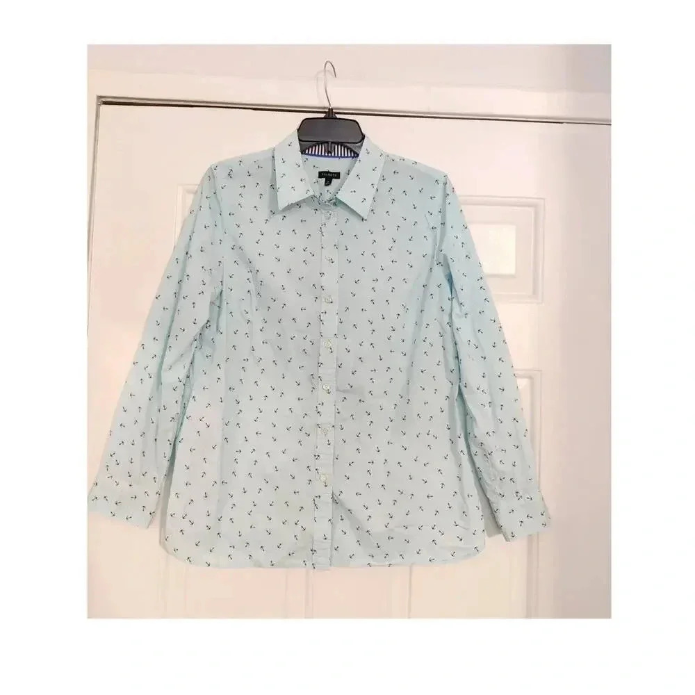 Talbots Bundle Of 2 Button Down Collared Printed … - image 2